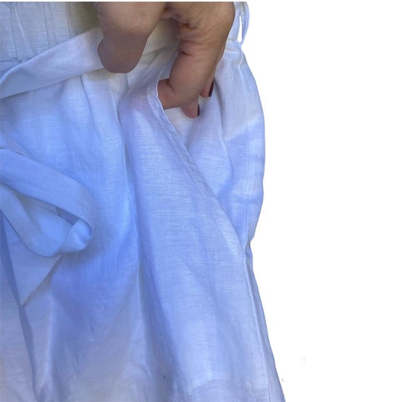 J. Crew Linen Bow Skirt White Size XXS NWT - Picture 7 of 14